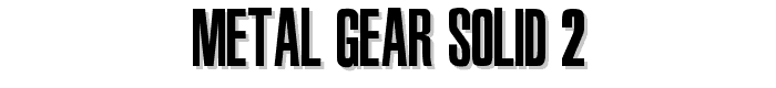 Metal Gear Solid 2 font